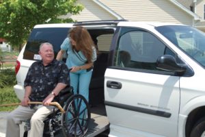 Extended Care patient smiling in Brevard, NC - Tore's Home Inc