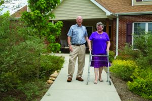 Senior living patient smiling in Brevard, NC - Tore's Home Inc